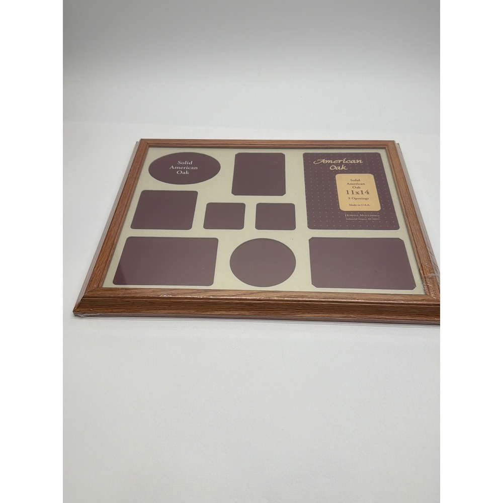Howell Mouldings Solid American Oak 11x14 Collage Picture Frame 9 Openings USA